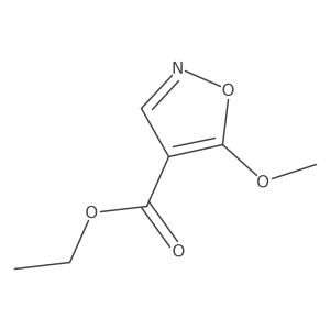 Ethyl 5-methoxy-1,2-oxazole-4-carboxylate结构式