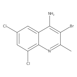 4-Amino-3-bromo-6,8-dichloro-2-methylquinoline Structure