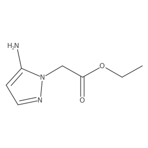 ethyl 2-(5-amino-1H-pyrazol-1-yl)acetate结构式