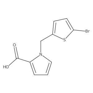 1-[(5-bromothiophen-2-yl)methyl]-1H-pyrrole-2-carboxylic acid结构式