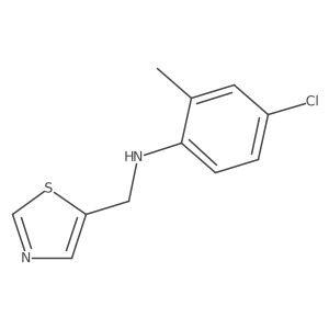 4-chloro-2-methyl-N-(1,3-thiazol-5-ylmethyl)aniline结构式