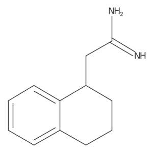 2-(1,2,3,4-Tetrahydronaphthalen-1-yl)ethanimidamide结构式
