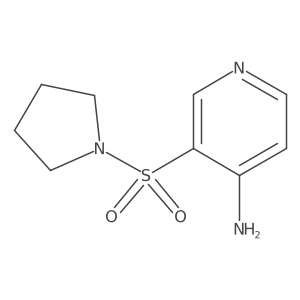 3-(Pyrrolidin-1-ylsulfonyl)pyridin-4-amine Structure