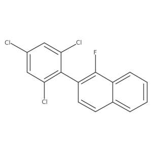 1-Fluoro-2-(2,4,6-trichlorophenyl)naphthalene Structure