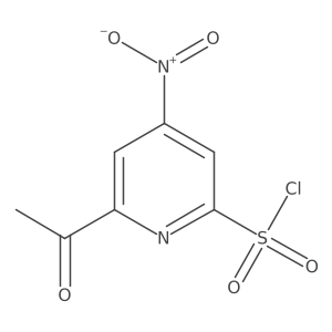 6-Acetyl-4-nitropyridine-2-sulfonyl chloride Structure