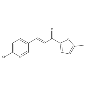 (E)-3-(6-Chloropyridin-3-yl)-1-(5-methylfuran-2-yl)prop-2-en-1-one结构式