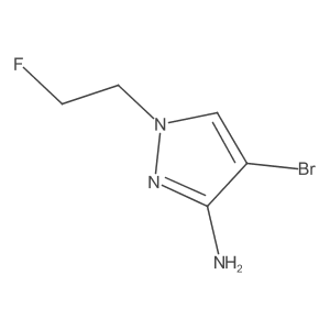 4-Bromo-1-(2-fluoroethyl)-1H-pyrazol-3-amine结构式