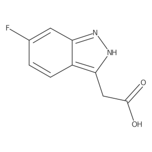 2-(6-Fluoro-1H-indazol-3-yl)acetic acid Structure