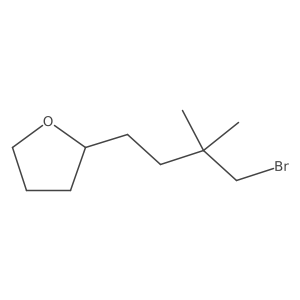 2-(4-Bromo-3,3-dimethylbutyl)tetrahydrofuran结构式