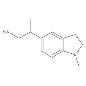 2-(1-methyl-2,3-dihydro-1H-indol-5-yl)propan-1-amine结构式
