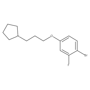 1-[3-(4-Bromo-3-fluorophenoxy)propyl]pyrrolidine结构式
