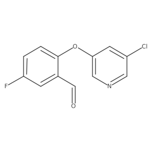 2-((5-Chloropyridin-3-yl)oxy)-5-fluorobenzaldehyde结构式