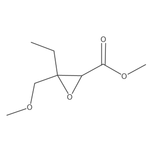 Methyl 3-ethyl-3-(methoxymethyl)oxirane-2-carboxylate Structure