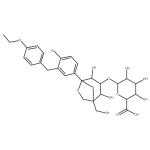 Ertugliflozin 3-O-beta glucuronide结构式