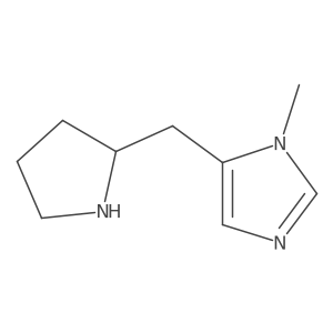 1-methyl-5-[(pyrrolidin-2-yl)methyl]-1H-imidazole Structure