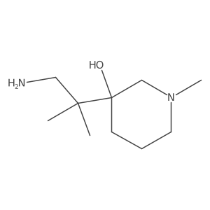 3-(1-Amino-2-methylpropan-2-yl)-1-methylpiperidin-3-ol Structure