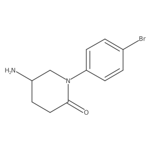 5-Amino-1-(4-bromophenyl)piperidin-2-one结构式