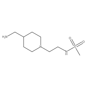 N-{2-[4-(aminomethyl)piperidin-1-yl]ethyl}methanesulfonamide结构式