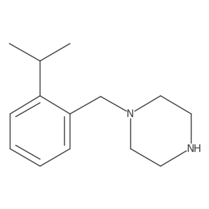 1-{[2-(Propan-2-yl)phenyl]methyl}piperazine结构式