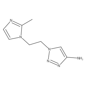 1-[2-(2-methyl-1H-imidazol-1-yl)ethyl]-1H-1,2,3-triazol-4-amine Structure