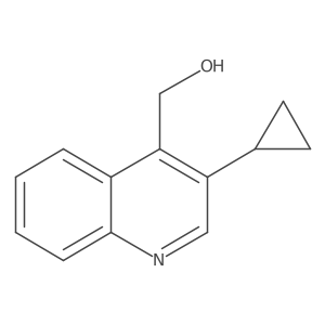 (3-Cyclopropylquinolin-4-yl)methanol结构式