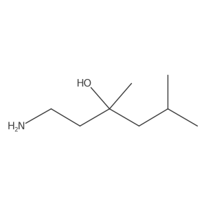 1-Amino-3,5-dimethylhexan-3-ol Structure