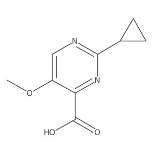 2-Cyclopropyl-5-methoxypyrimidine-4-carboxylic acid Structure