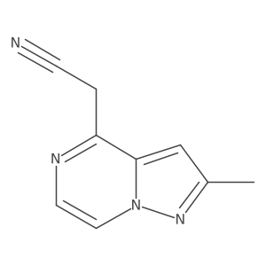 2-{2-Methylpyrazolo[1,5-a]pyrazin-4-yl}acetonitrile结构式