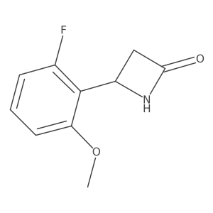 4-(2-Fluoro-6-methoxyphenyl)azetidin-2-one Structure