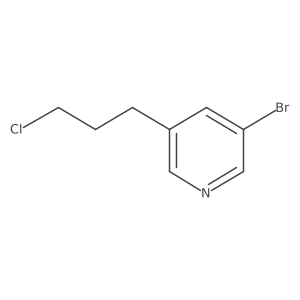 3-Bromo-5-(3-chloropropyl)pyridine结构式