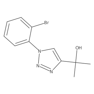 2-[1-(2-bromophenyl)-1H-1,2,3-triazol-4-yl]propan-2-ol结构式