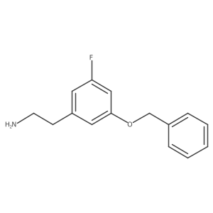 2-[3-(Benzyloxy)-5-fluorophenyl]ethan-1-amine Structure