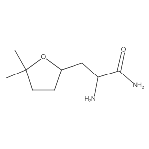 2-Amino-3-(5,5-dimethyloxolan-2-yl)propanamide Structure