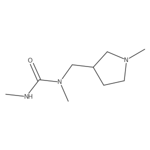 1,3-Dimethyl-1-[(1-methylpyrrolidin-3-yl)methyl]urea Structure