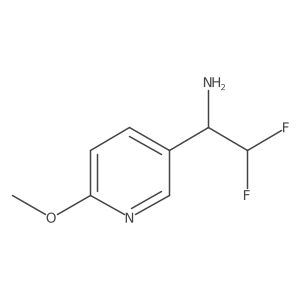 2,2-Difluoro-1-(6-methoxypyridin-3-yl)ethan-1-amine Structure