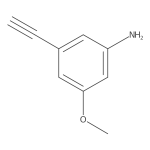 3-Ethynyl-5-methoxyaniline结构式