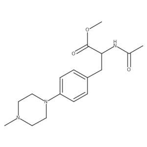 methyl (2S)-2-acetamido-3-[4-(4-methylpiperazin-1-yl)phenyl]propanoate Structure