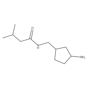 N-[(3-aminocyclopentyl)methyl]-3-methylbutanamide结构式