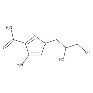 4-amino-1-(2,3-dihydroxypropyl)-1H-pyrazole-3-carboxamide Structure