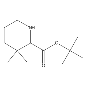 Tert-butyl 3,3-dimethylpiperidine-2-carboxylate结构式