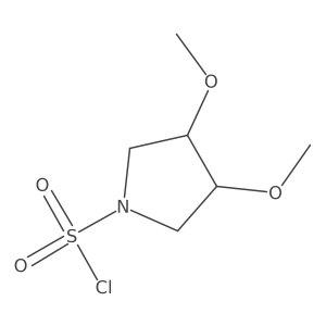 3,4-Dimethoxypyrrolidine-1-sulfonyl chloride Structure