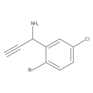 1-(2-Bromo-5-chlorophenyl)prop-2-yn-1-amine Structure