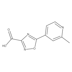 5-(2-Methylpyridin-4-yl)-1,2,4-oxadiazole-3-carboxylic acid Structure