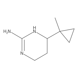 6-(1-Methylcyclopropyl)-1,4,5,6-tetrahydropyrimidin-2-amine Structure