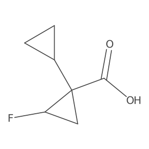 Cis-2-fluoro-[1,1'-bi(cyclopropane)]-1-carboxylic acid结构式