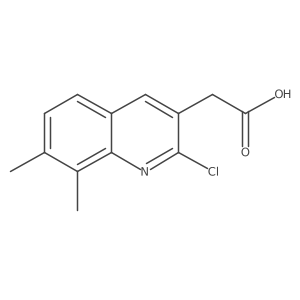 2-(2-Chloro-7,8-dimethylquinolin-3-yl)acetic acid Structure