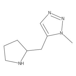 1-Methyl-5-[(pyrrolidin-2-yl)methyl]-1h-1,2,3-triazole结构式