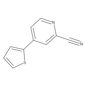 4-(Thiophen-2-YL)pyridine-2-carbonitrile结构式