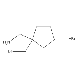 [1-(Bromomethyl)cyclopentyl]methanamine hydrobromide Structure