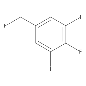 1,3-Diiodo-2-fluoro-5-(fluoromethyl)benzene结构式